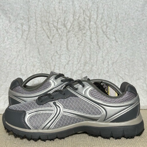 Shoes For Crews Womens Grey Silver Grip Soles Work Sneakers Shoes SZ US 8.5 NWT - Picture 7 of 11